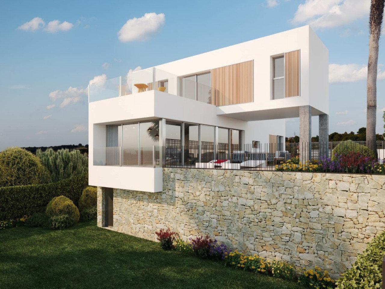 Luxurious Dinant design villa with private pool overlooking Finca Golf Resort in Costa Blanca.