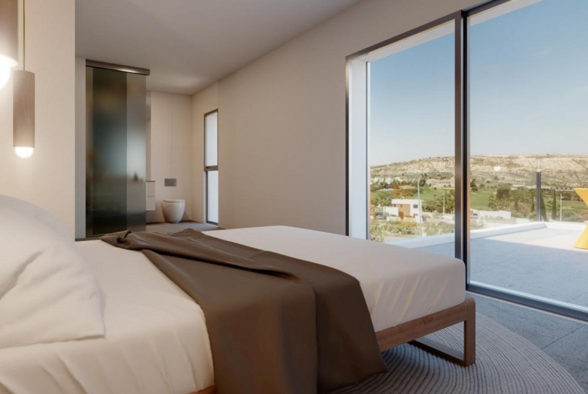 Luxurious Dinant design villa with private pool overlooking Finca Golf Resort in Costa Blanca.