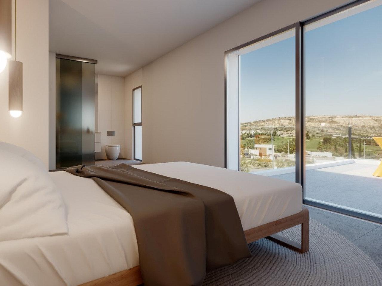 Luxurious Dinant design villa with private pool overlooking Finca Golf Resort in Costa Blanca.