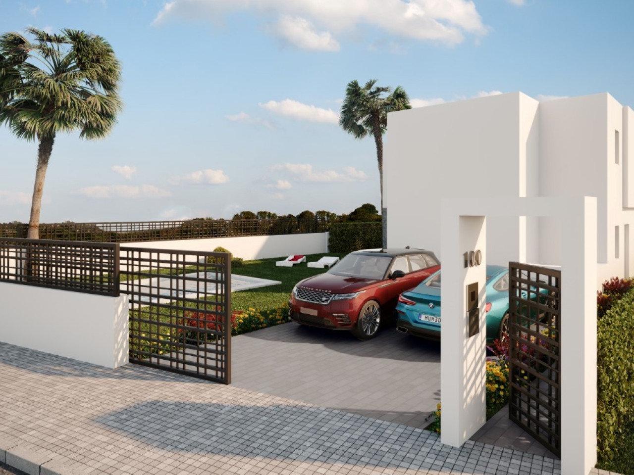 Luxurious Dinant design villa with private pool overlooking Finca Golf Resort in Costa Blanca.