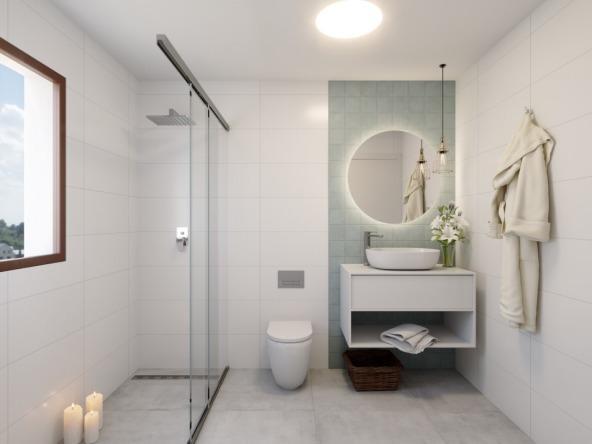 Semi-detached villas in Villamartin with views of the golf course and Mediterranean landscape.