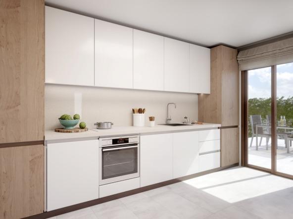 Semi-detached villas in Villamartin with views of the golf course and Mediterranean landscape.