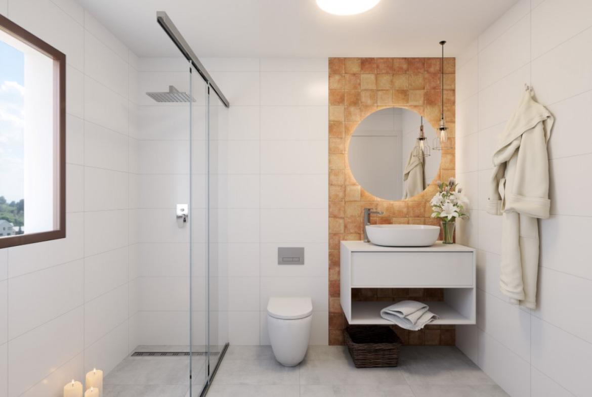 Semi-detached villas in Villamartin with views of the golf course and Mediterranean landscape.