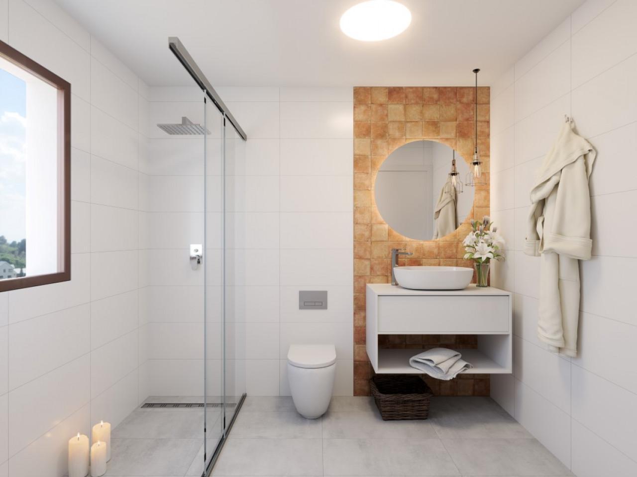 Semi-detached villas in Villamartin with views of the golf course and Mediterranean landscape.