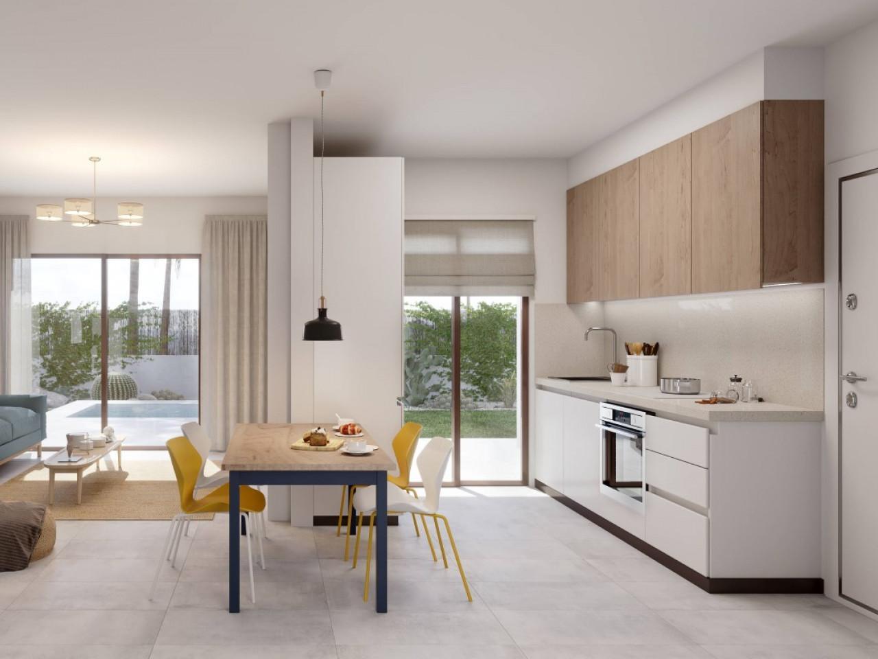 Semi-detached villas in Villamartin with views of the golf course and Mediterranean landscape.