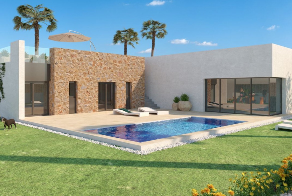 Luxurious modern villa with private pool at La Finca Golf Resort.