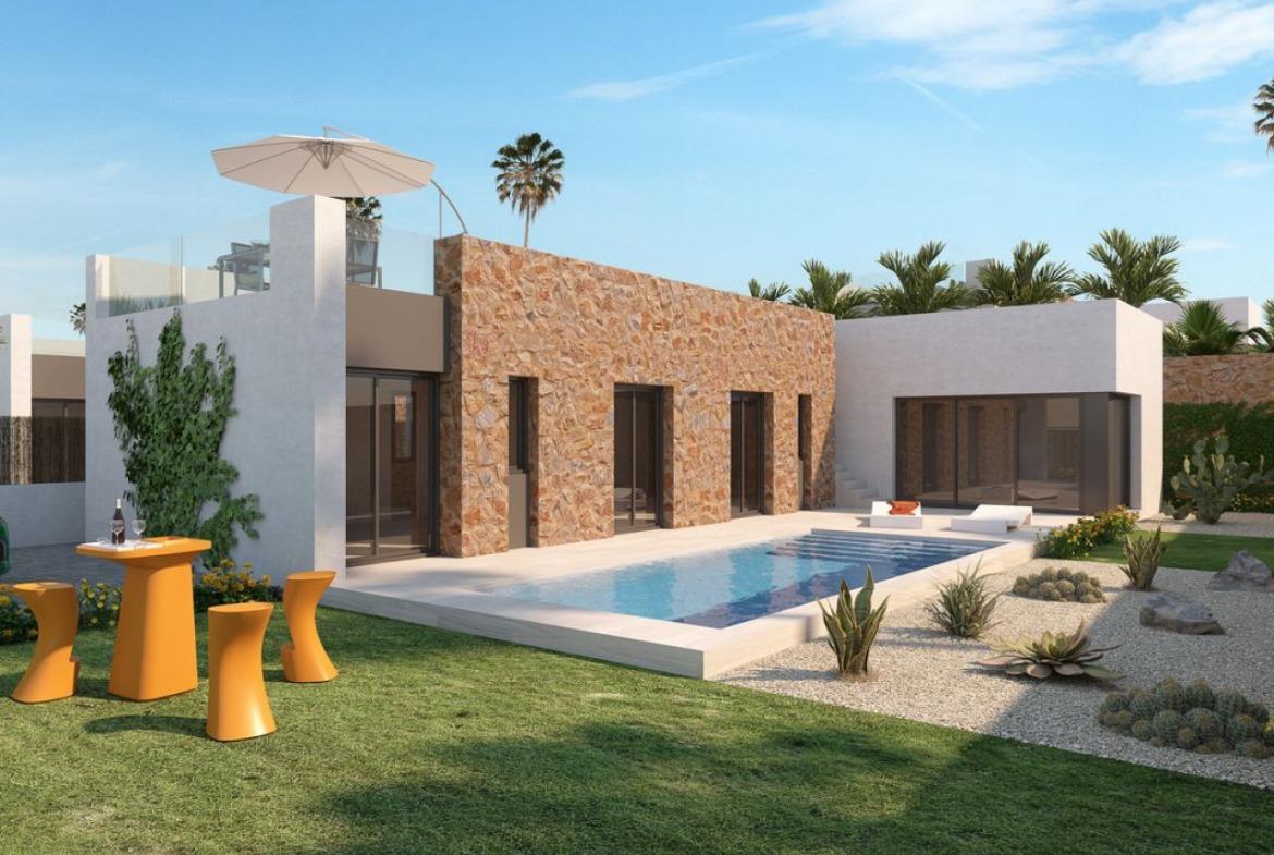 Luxurious modern villa with private pool at La Finca Golf Resort.
