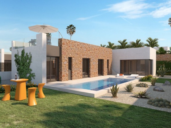 Luxurious modern villa with private pool at La Finca Golf Resort.