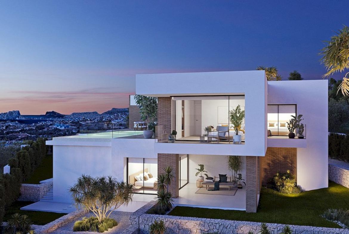 Luxurious three-bedroom villa with infinity pool and sea view in Cumbre del Sol, Benitachell.