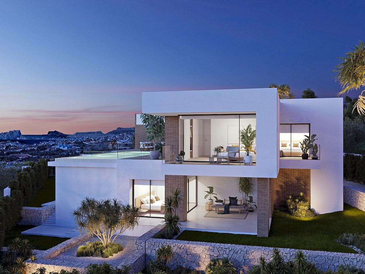 Luxurious three-bedroom villa with infinity pool and sea view in Cumbre del Sol, Benitachell.