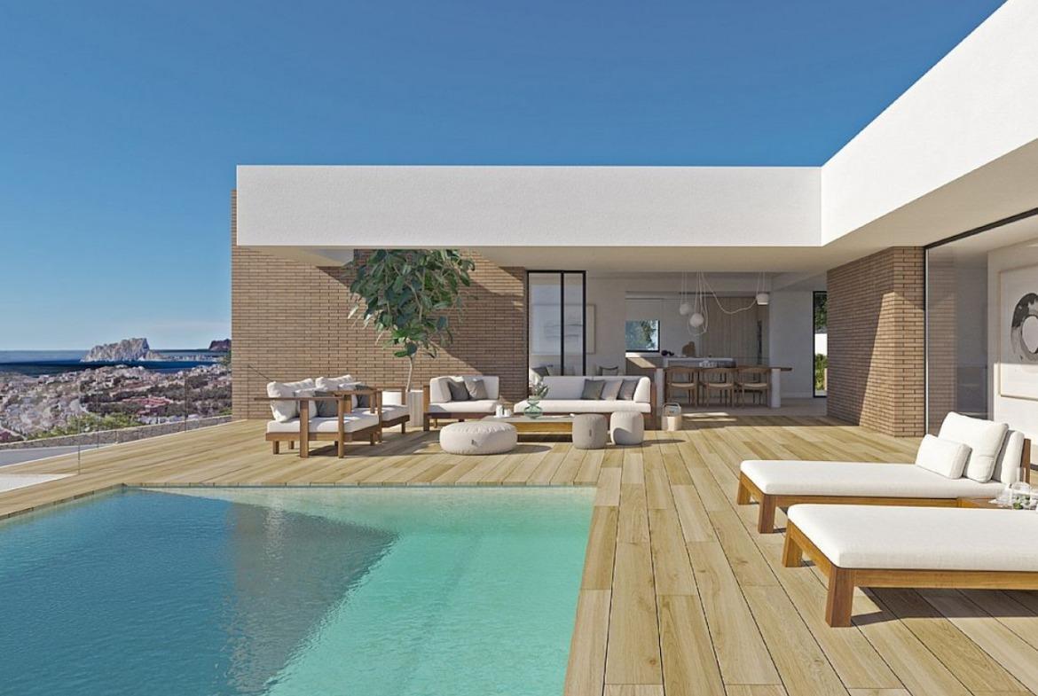 Luxurious three-bedroom villa with infinity pool and sea view in Cumbre del Sol, Benitachell.