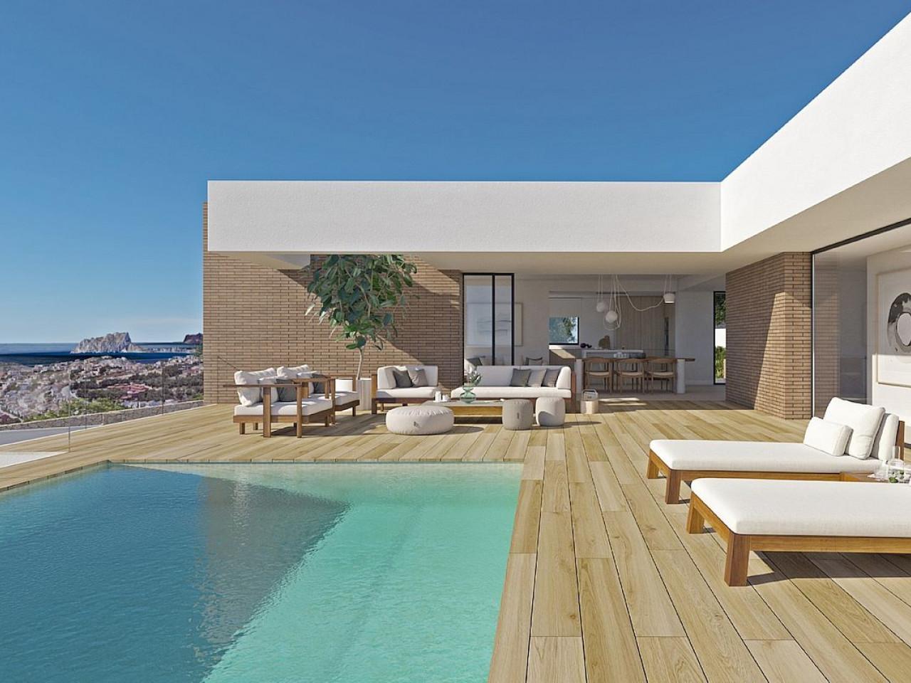 Luxurious three-bedroom villa with infinity pool and sea view in Cumbre del Sol, Benitachell.
