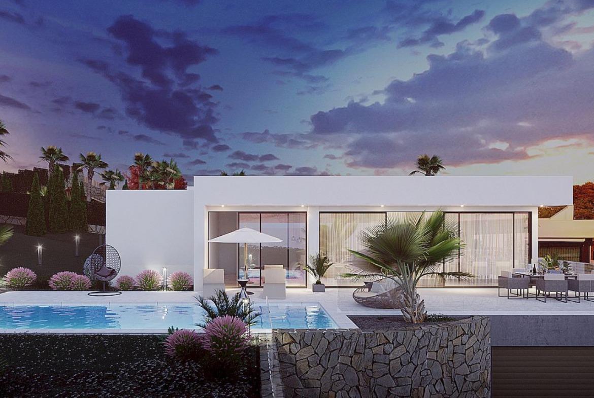 Luxury villa with a swimming pool in Las Colinas, Costa Blanca
