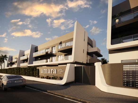 Apartments in Amara, Gran Alacant with sea views and communal areas