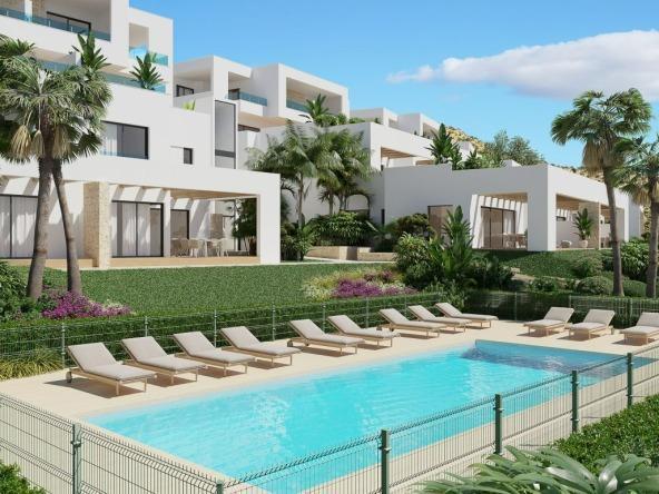 Luxury apartment with panoramic golf course views at Font del Llop.