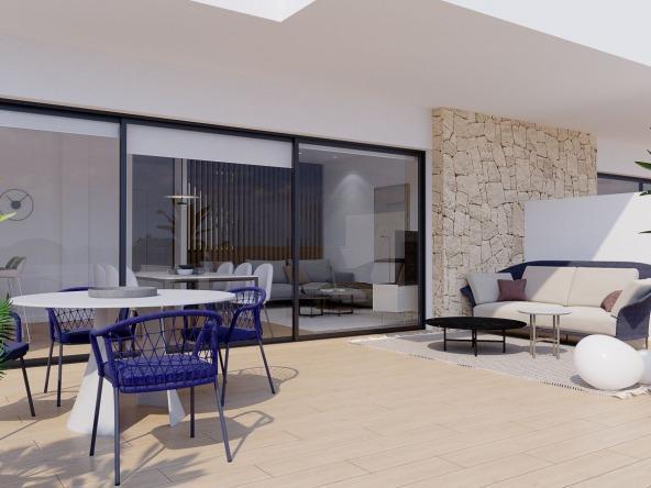 Luxury apartment with panoramic golf course views at Font del Llop.