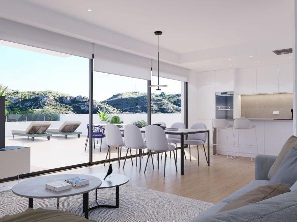 Luxury apartment with panoramic golf course views at Font del Llop.