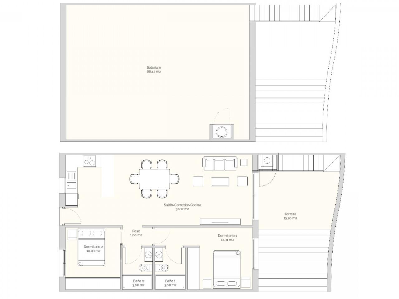 Luxury apartments with sea and mountain views in Finestrat, near golf courses.