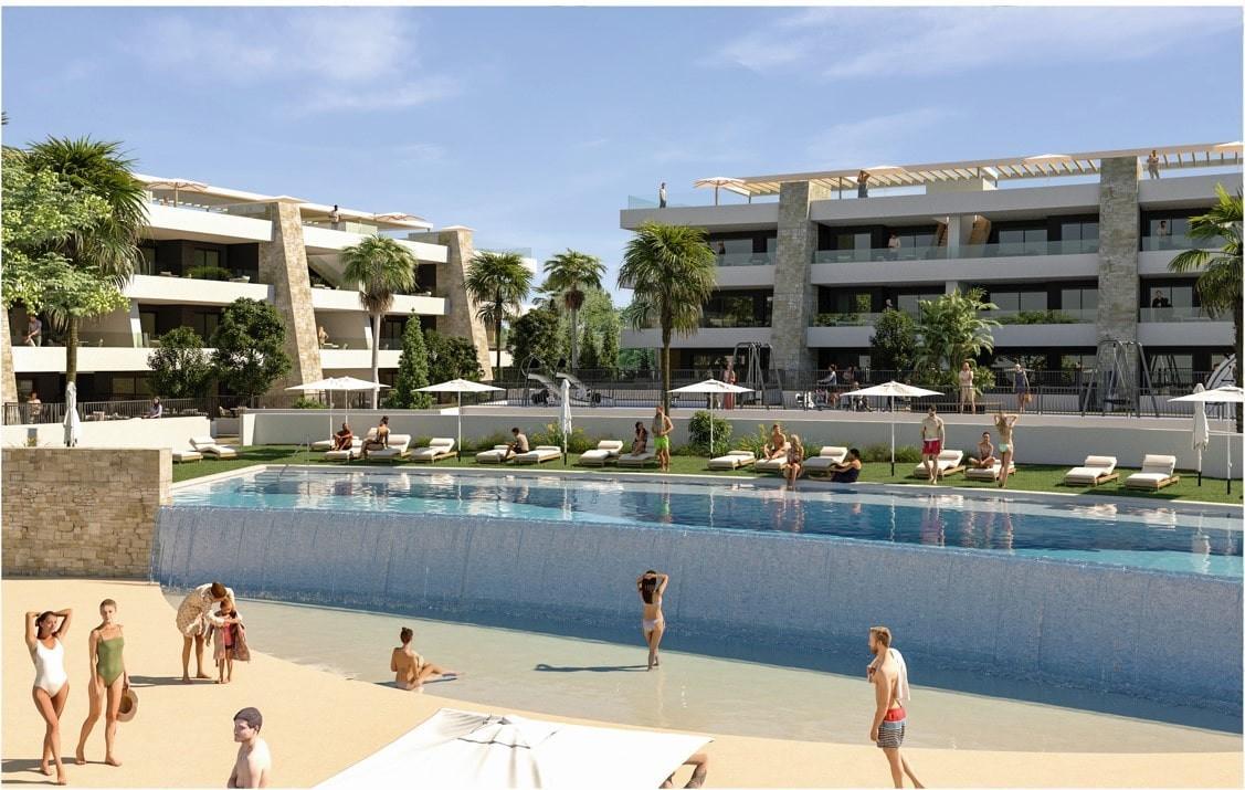 Modern JAYA flats overlooking the FONT DEL LLOP golf course in Monforte del Cid, Alicante.