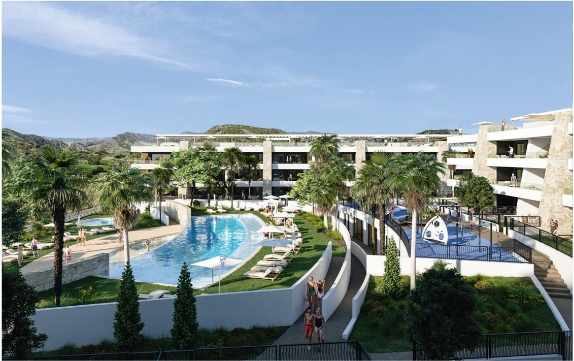 Luxury flats in Monforte del Cid with stunning golf course and mountain views