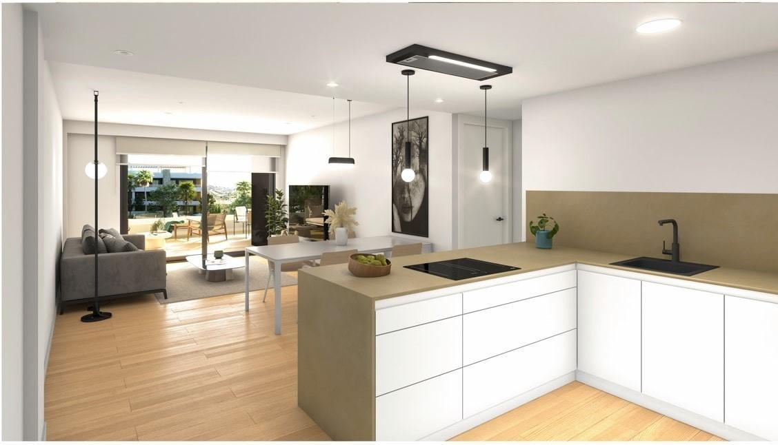 Luxury flats in Monforte del Cid with stunning golf course and mountain views